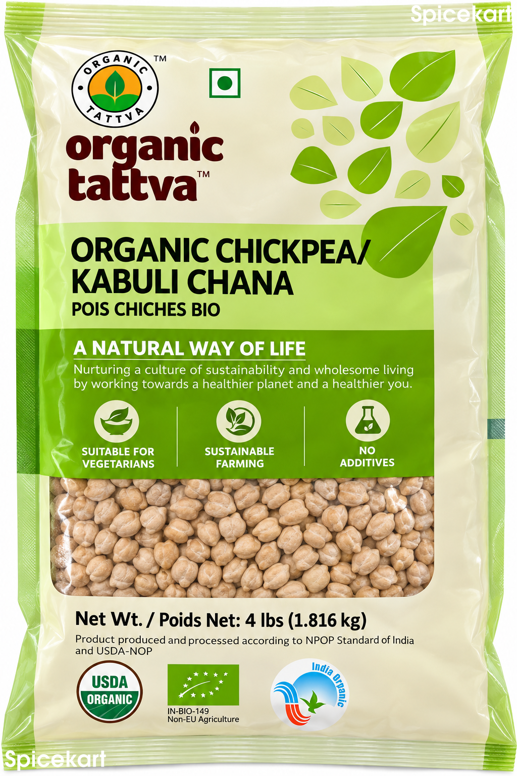 Organic Tattva - Organic Chickpea / Kabuli Chana