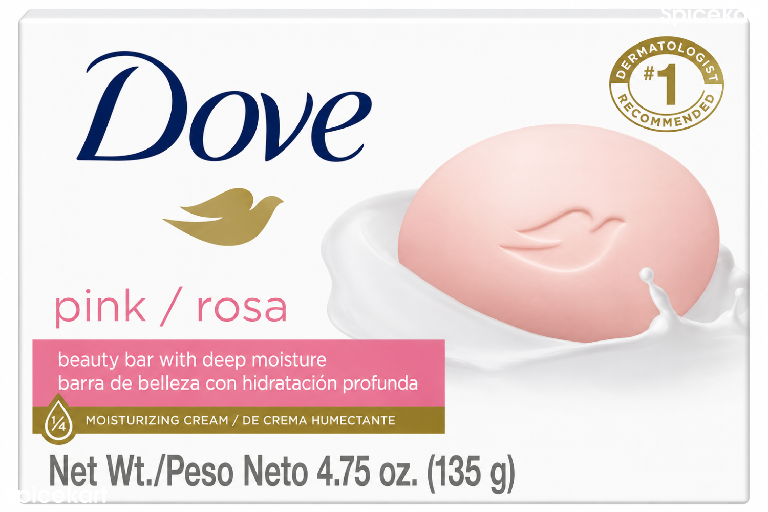 Dove Pink/Rosa Beauty Bar with Deep Moisture