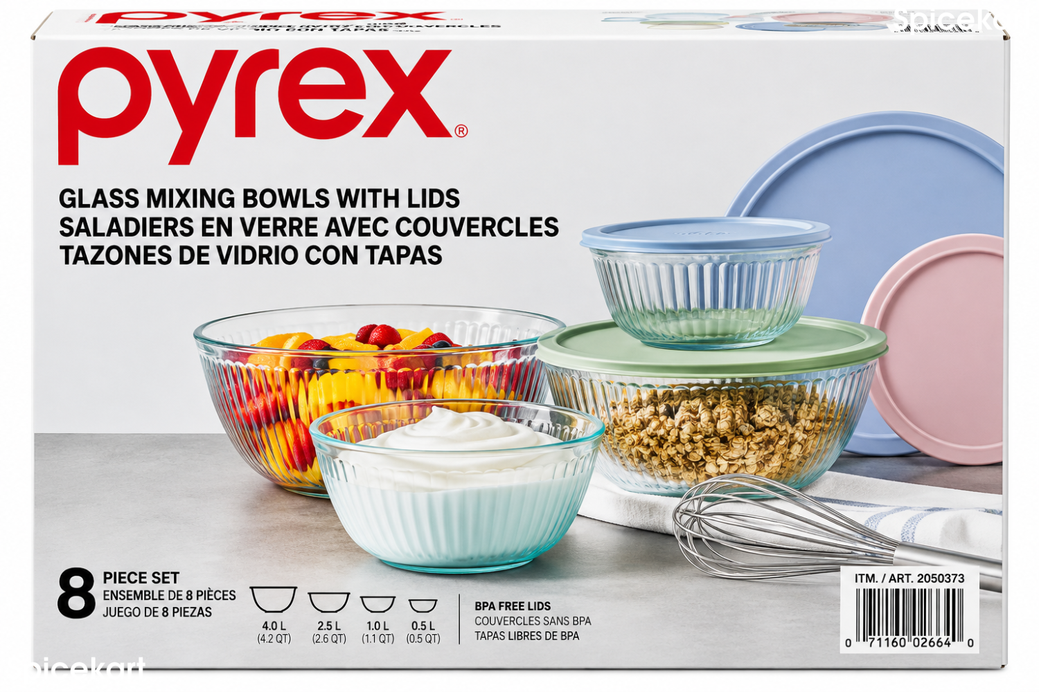 Pyrex Glass Mixing Bowls With Lids