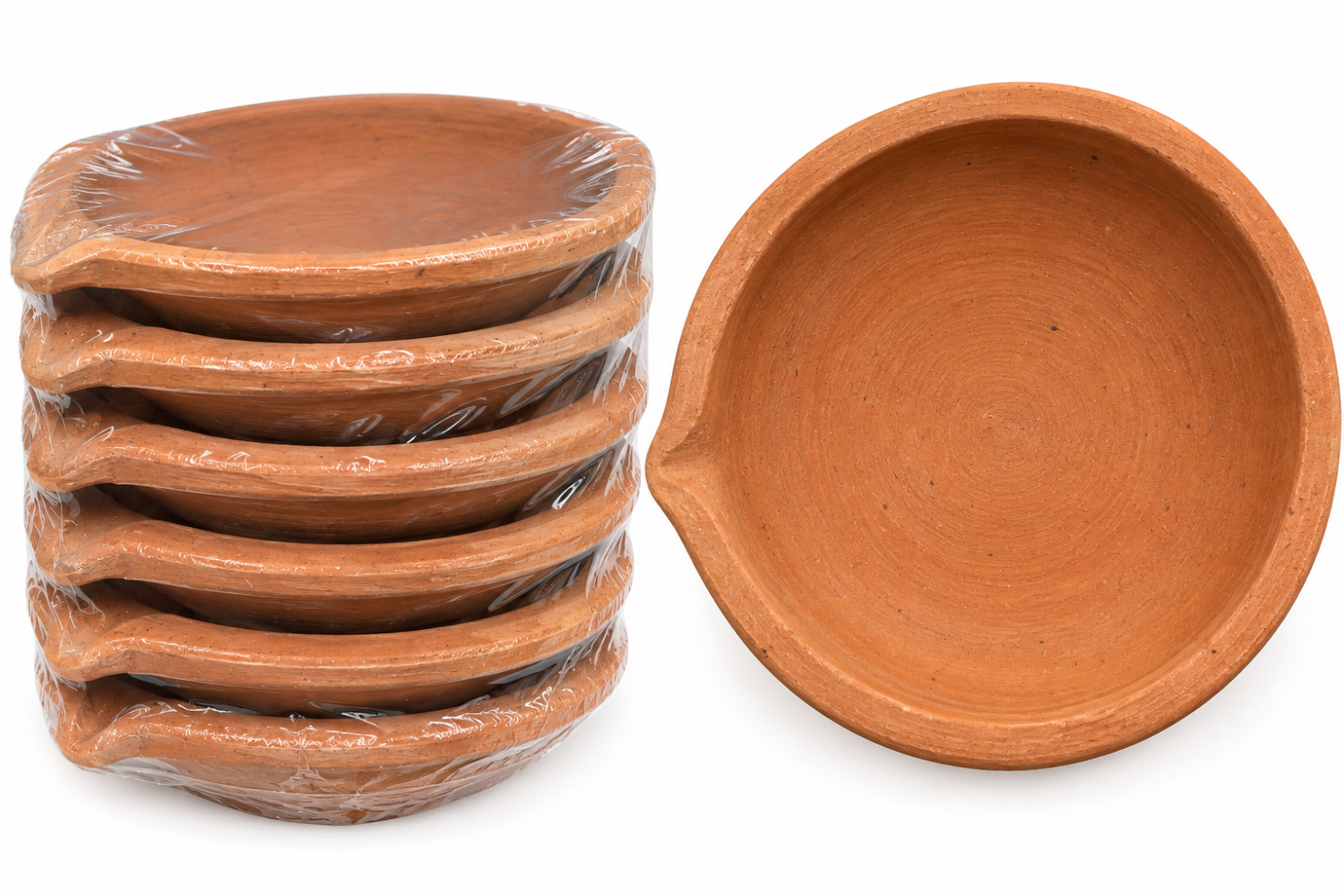 XL Clay Diya Pack (6)