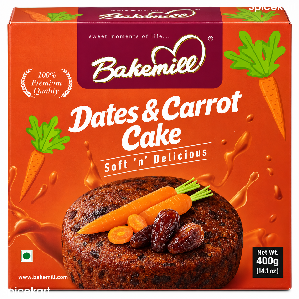 Bakemill Dates and Carrot Cake