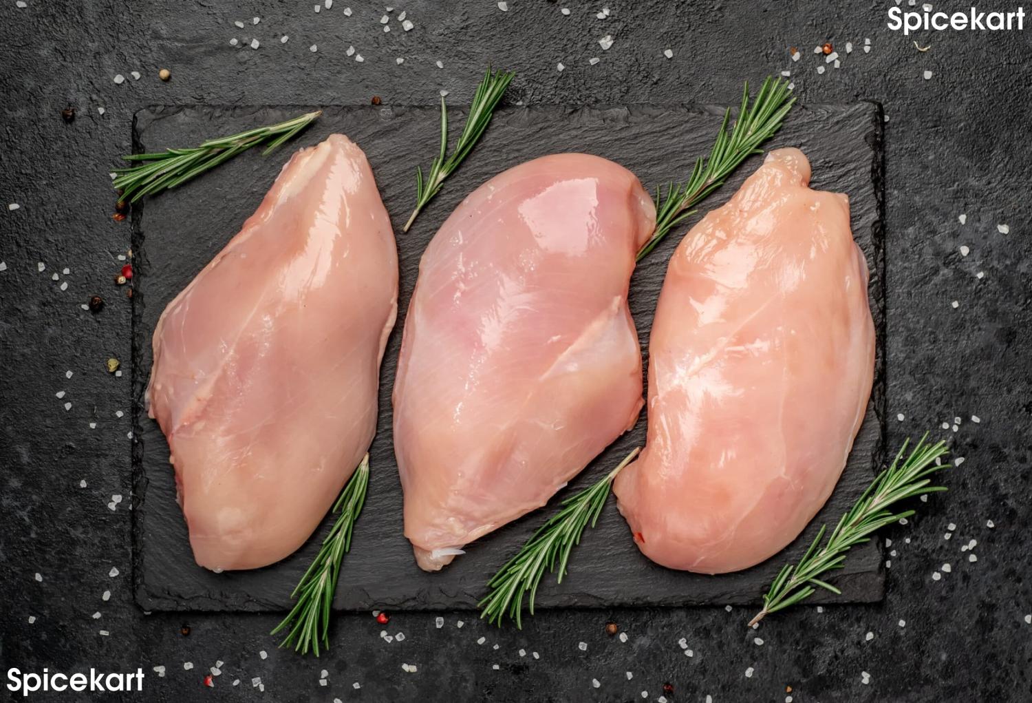 Halal Chicken Breast Pieces Uncut