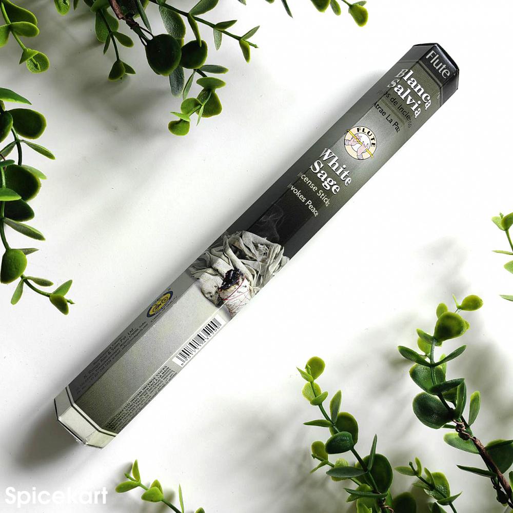 Flute White Sage Incense Sticks 20 PCs - Single