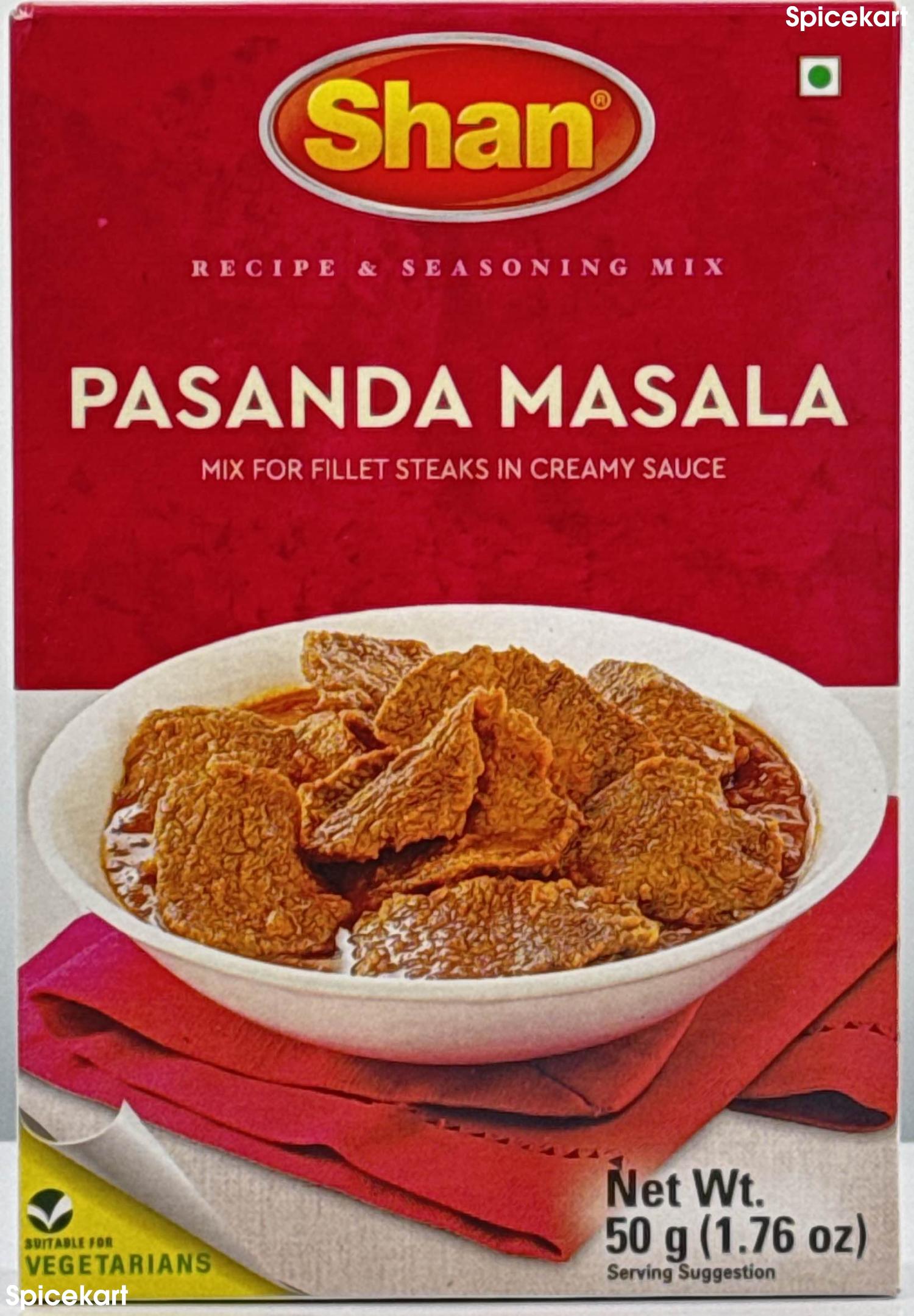 Shan Pasanda Masala - Mix for Fillet Steaks in Creamy Sauce