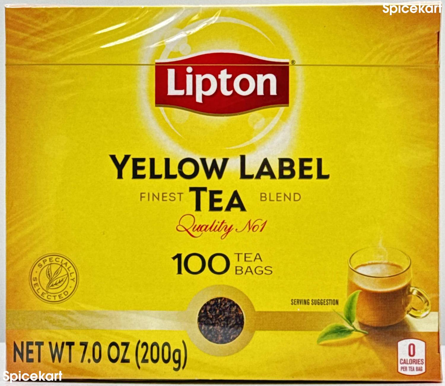 Lipton Yellow Label Tea - 100 Tea Bags