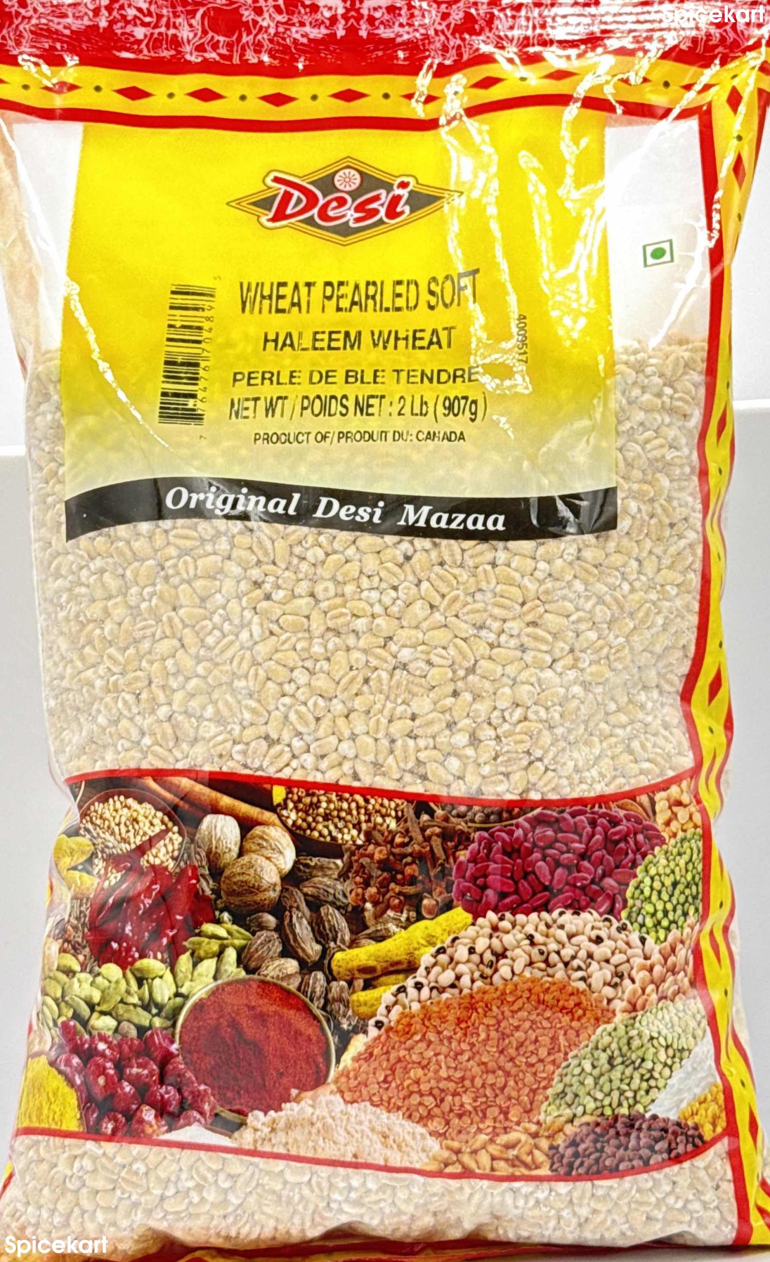 Desi Wheat Pearled Soft (Haleem Wheat).