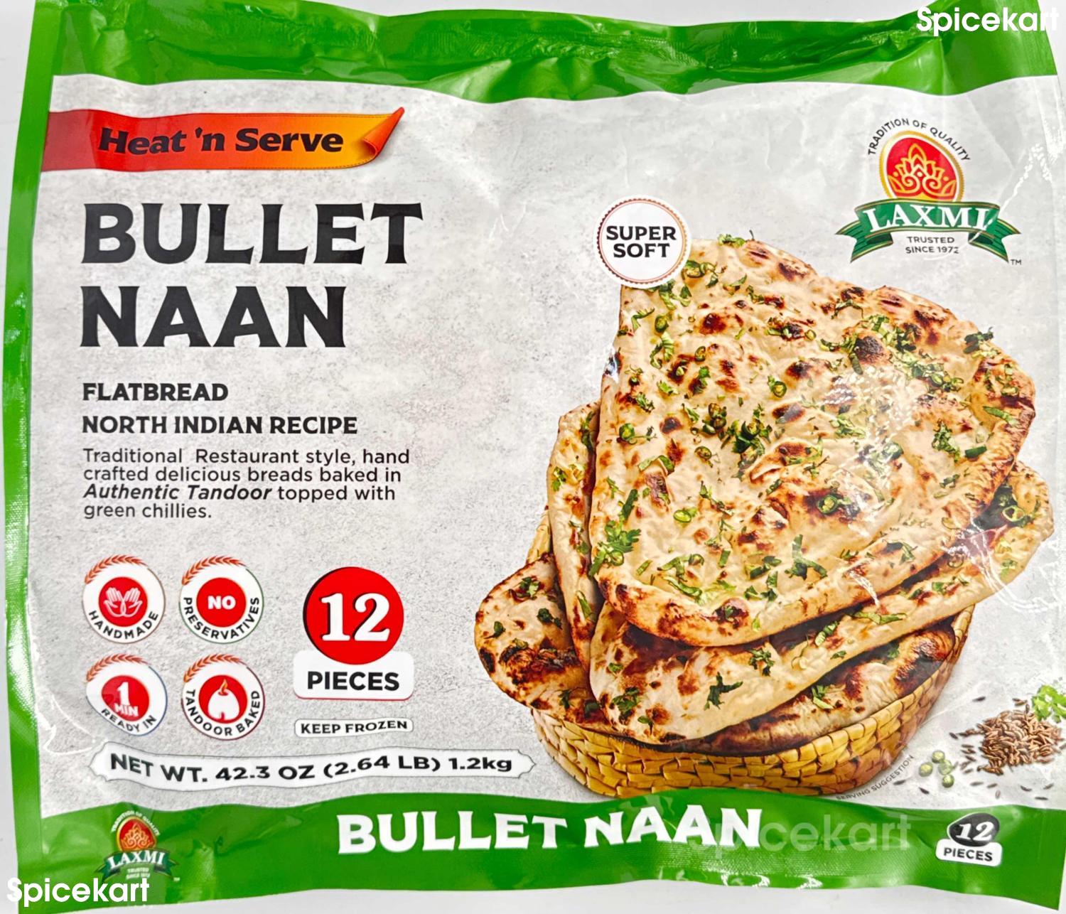 Laxmi Bullet Naan 12 Pcs