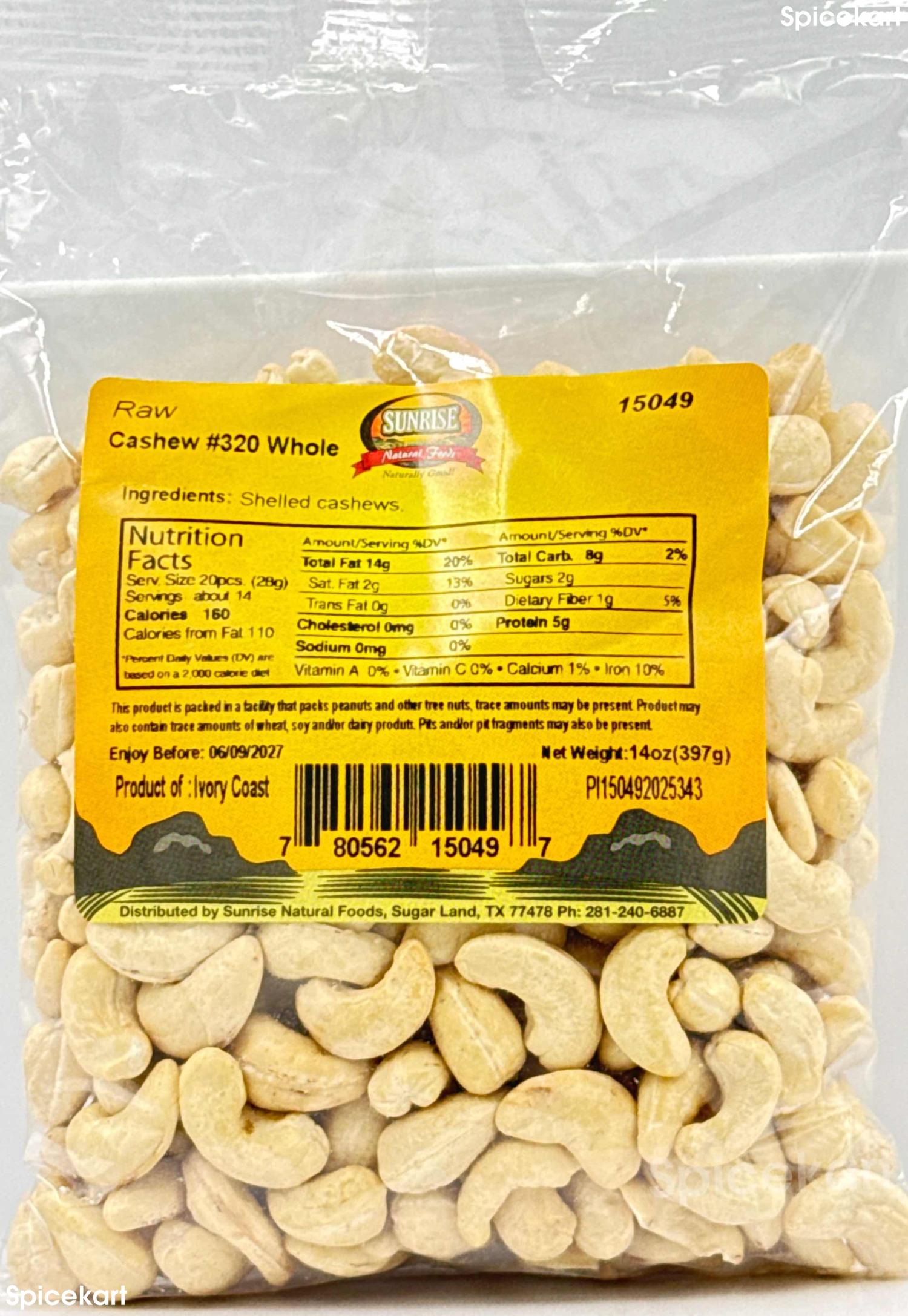 Sunrise Whole Cashew