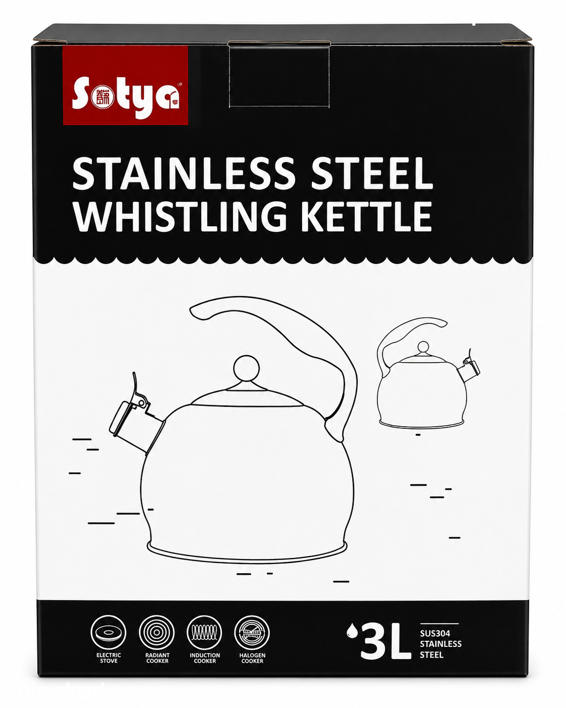 Satya Stainless Steel Whistling Kettle