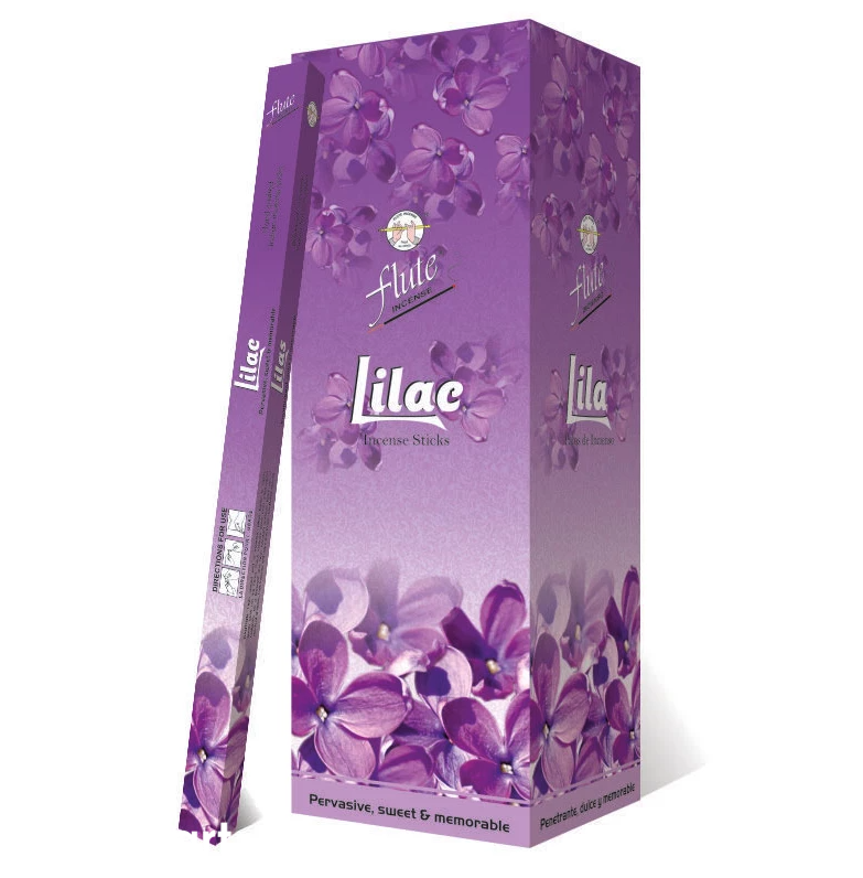 Flute Lilc Incense Sticks 6 Pack